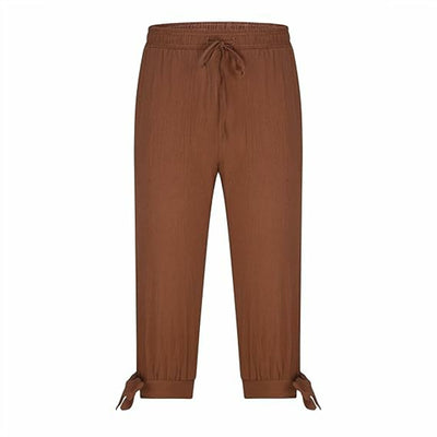 Retro Style Three Quarter Design Pirate Pants