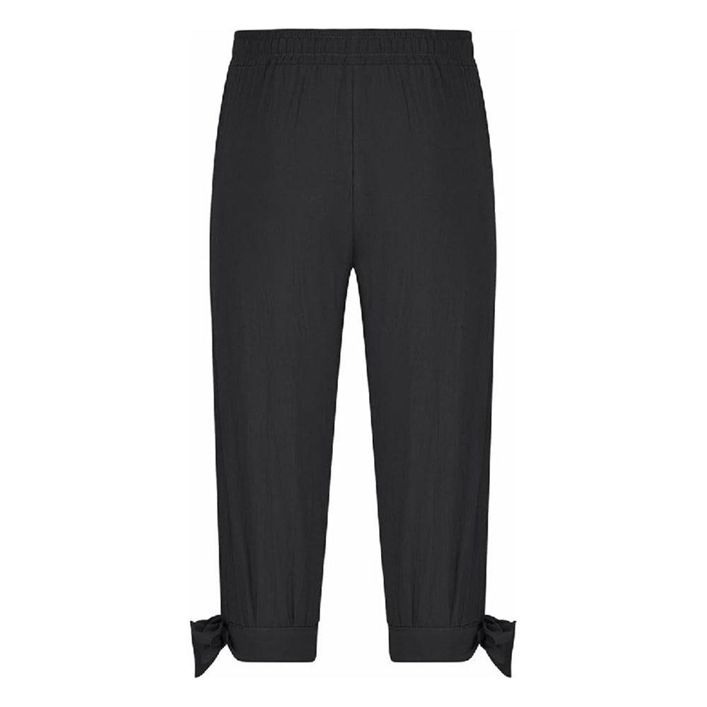 Retro Style Three Quarter Design Pirate Pants