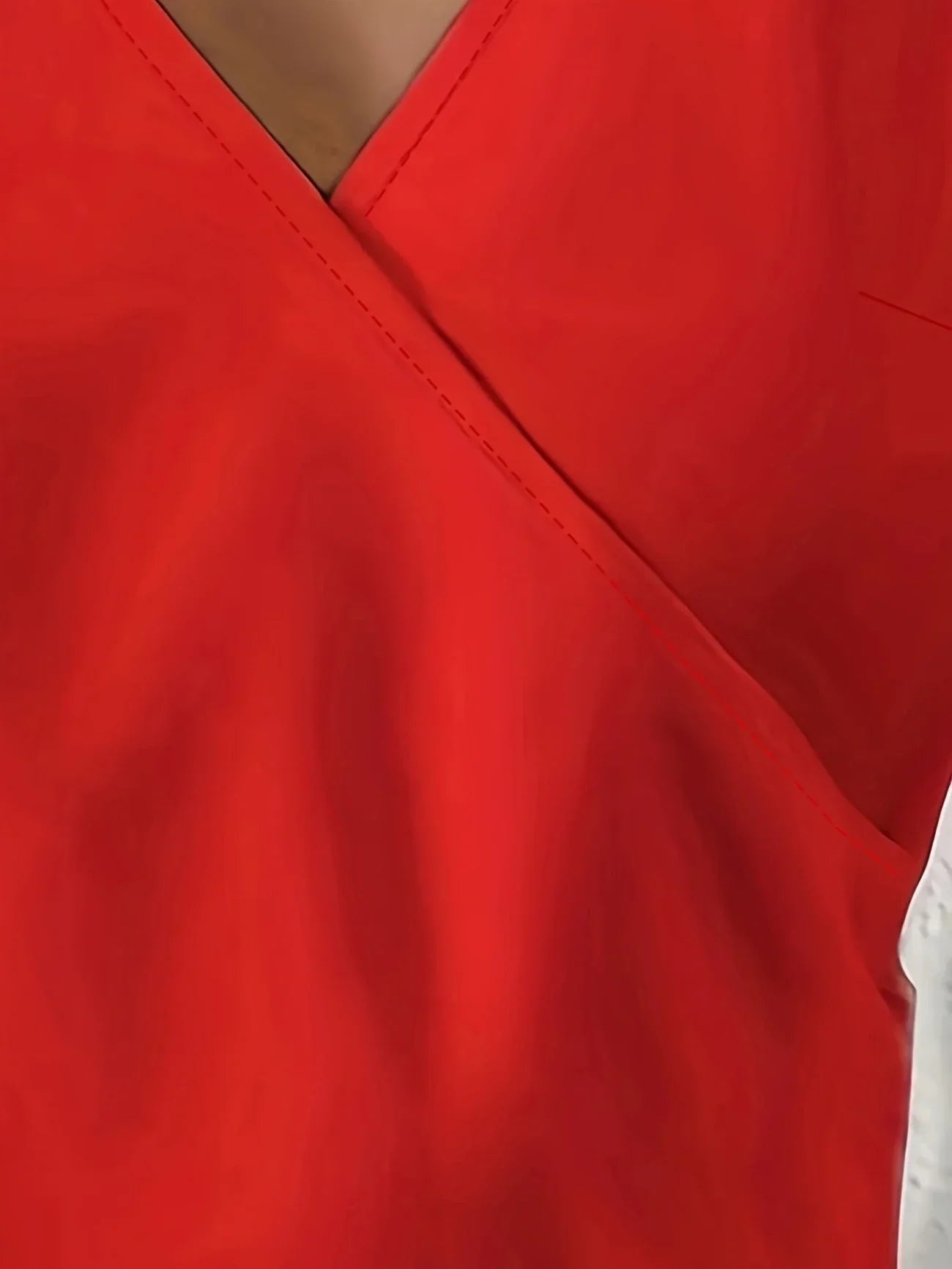 Cebulska – Elegante Ärmellos Surplice Bluse