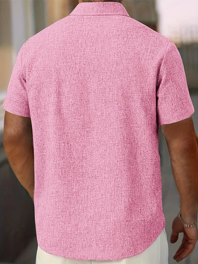 Dwight - Leichtes Hemd Aus Leinenmischung Mit Kurzen Ärmeln