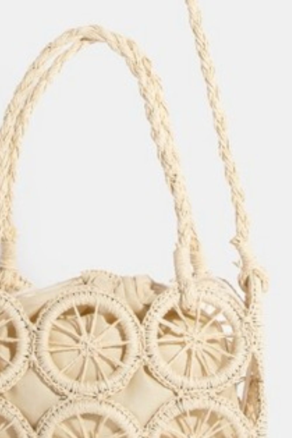 Fame Intricate Braided Wheels Crossbody Bag