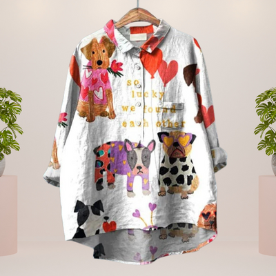 Freya | Modisches Kunstshirt mit auffälligem Druckdesign