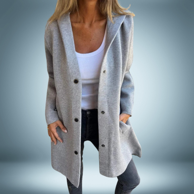 Rainah | Eleganter Trenchcoat mit Capuchon