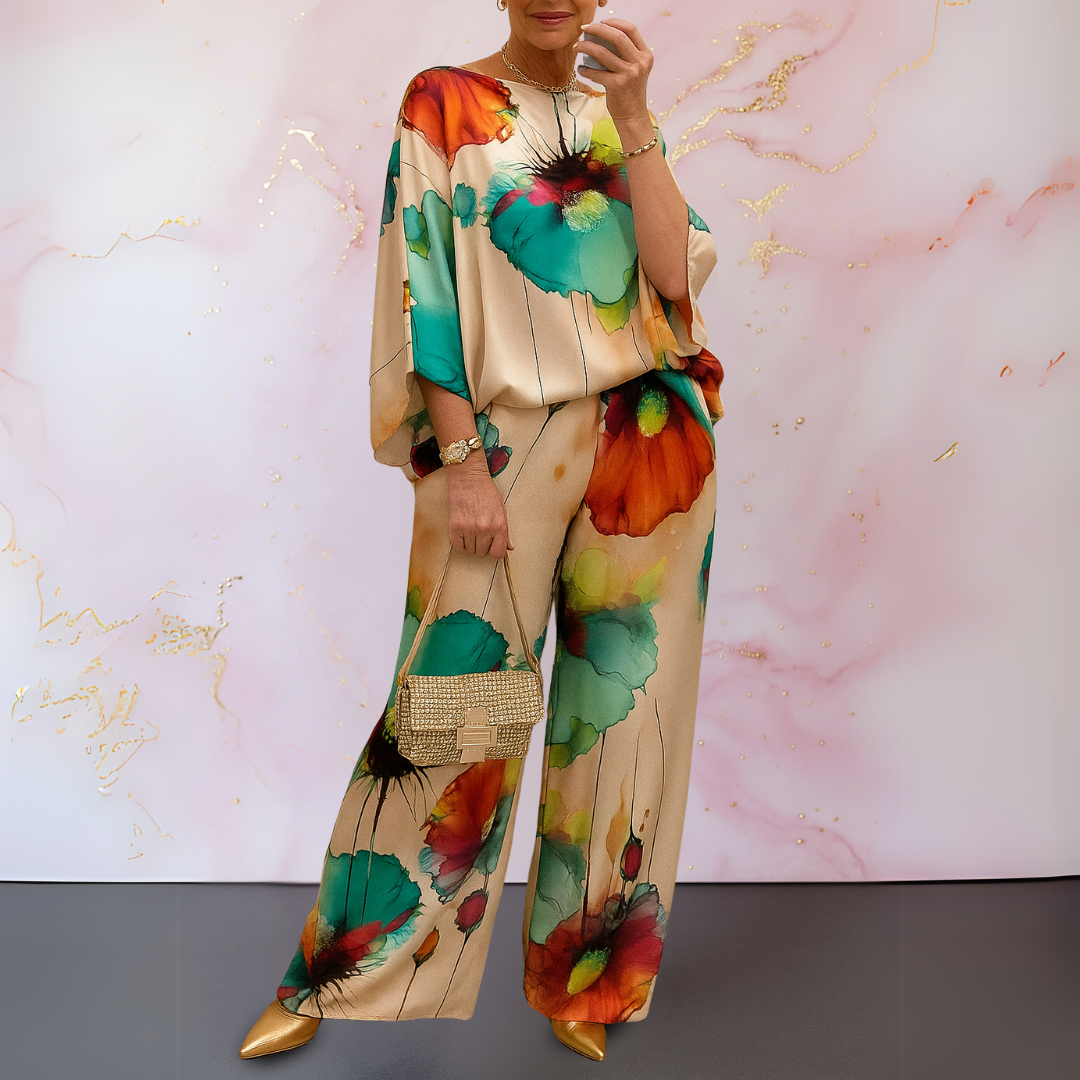 Pelaez – Elegantes Zweiteiliges Set Mit Drucken