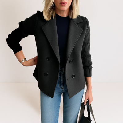 Martine™ | Elegante Jacke mit Strickärmeln