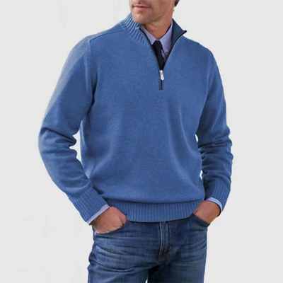Pullover Herren Half Zip Modern | Warm Komfort Freizeit
