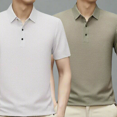 OLYMPS Polo Shirt | Atmungsaktives Slim Fit Herren Poloshirt Kurzarm | 2-Pack