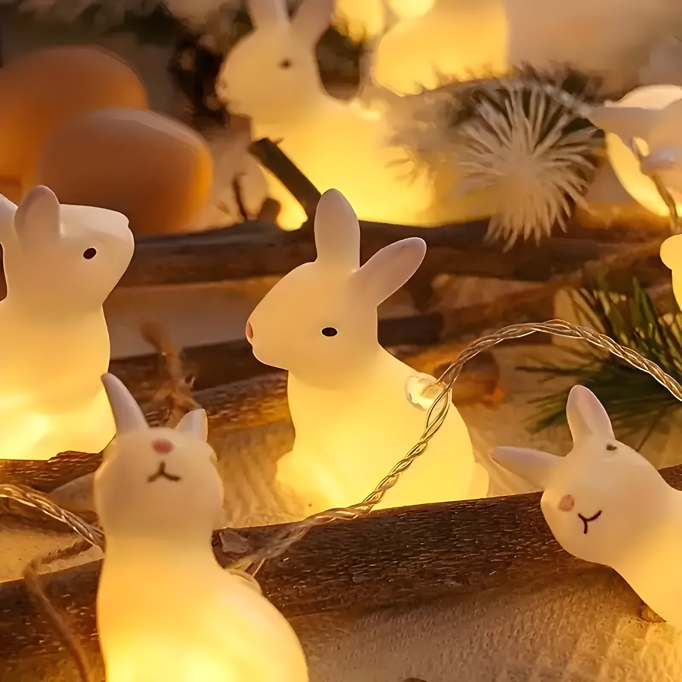 LumiRabbit Light - Vintage-Stil LED-Hasen Kette Licht