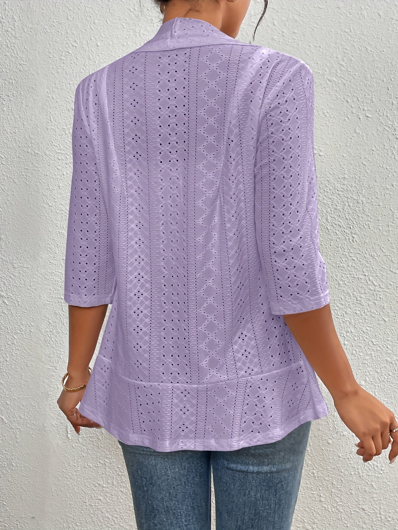 Elegante Strickjacke mit offener Vorderseite für Damen