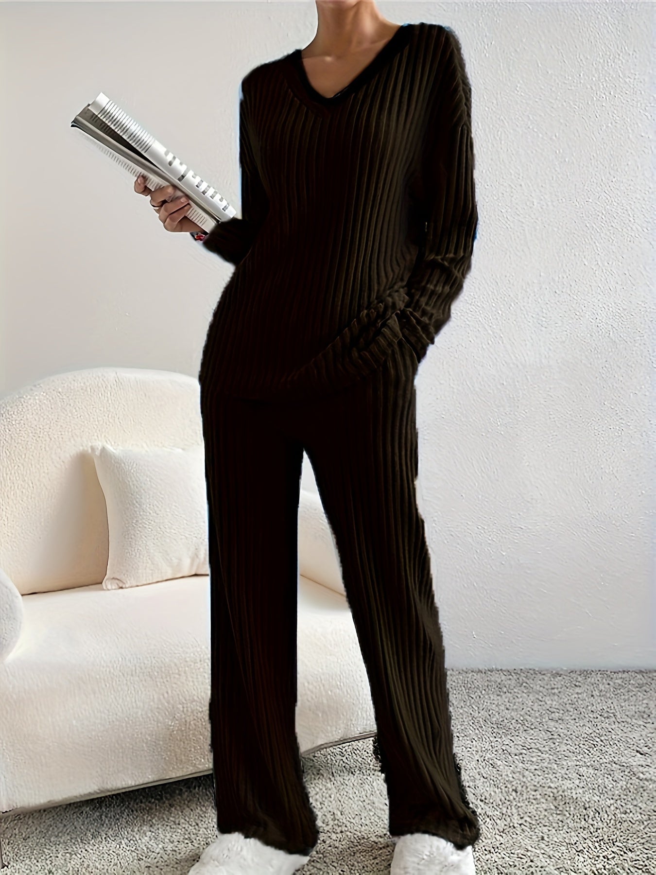 Heidi-Mode | Bequem Strick Set - Top+Hose