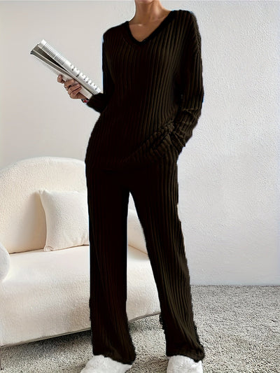 Heidi-Mode | Bequem Strick Set - Top+Hose