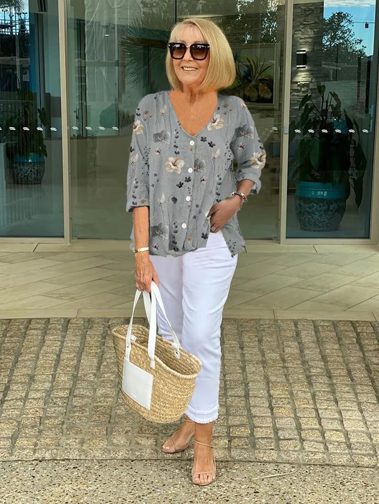 Marloes™ | Elegante Bluse mit Blumen