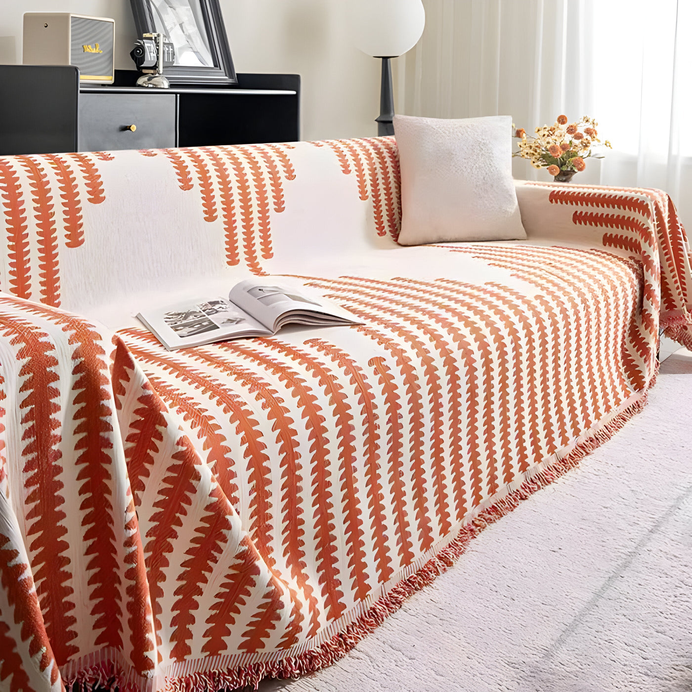 HomeHaven Cover - Doppelseitige Chenille-Stoff-Sofahusse