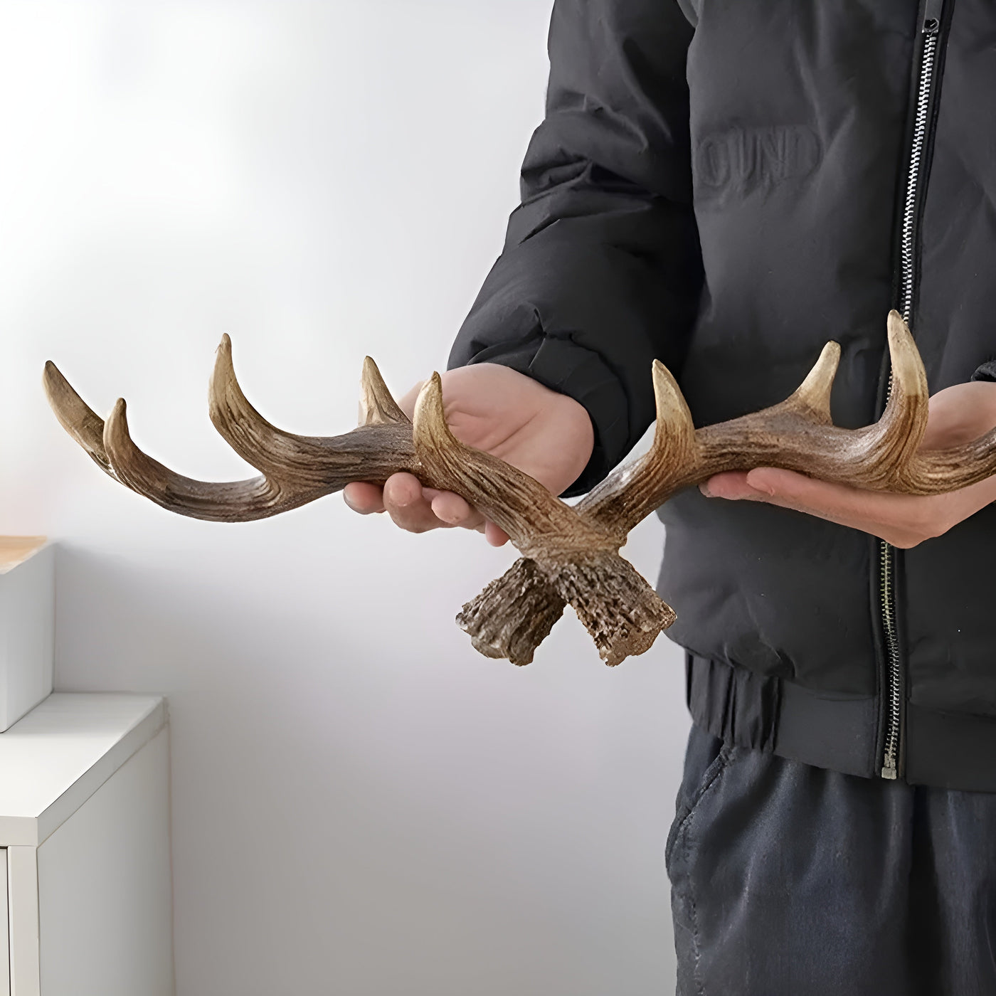 Geweih-Wandhaken – Retro-Design für Mäntel und Jacken | Dekorativer Garderobenhaken