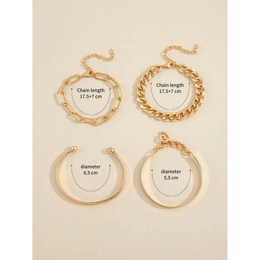 Luisa - Goldene Armreif-Kollektion