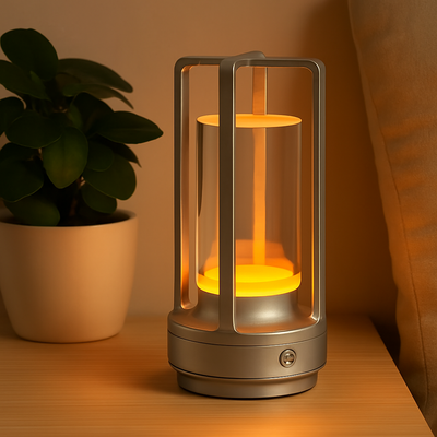 Aurluma| Wiederaufladbare LED-Tischleuchte Crystal