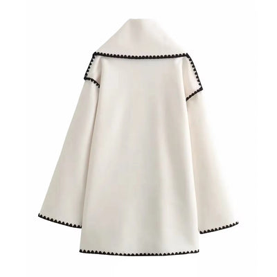 Heidi-Mode | Lockere Jacke mit Schalquasten