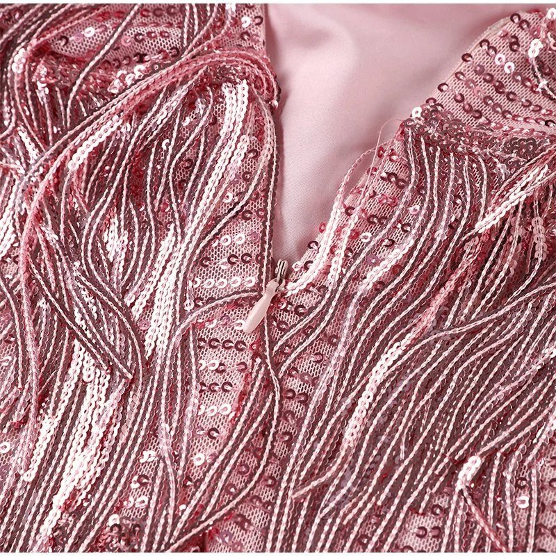 Jemima – Stilvolles Minikleid Mit Federn