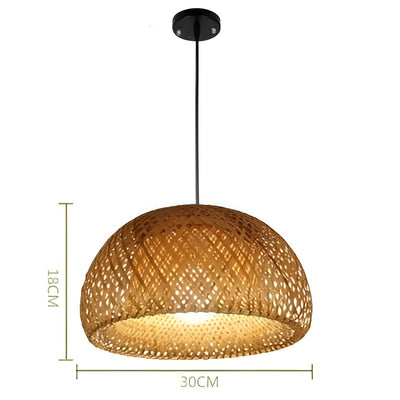 Rattan-Hängelampe – Stilvolle Bambusleuchte für Esszimmer & Wohnzimmer
