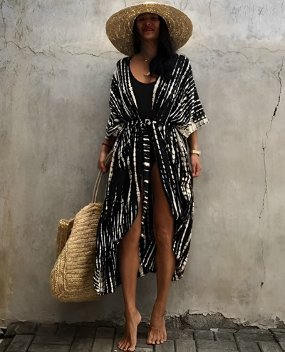 Leona Bohemian Kimono | Sommerlich-stilvoller Strandkimono mit Muster