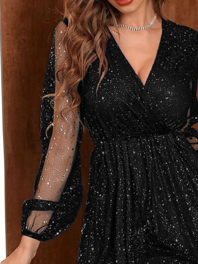 Bella | Elegantes festliches Kleid mit V Ausschnitt