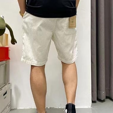 Herren Cordhosen Short - Kurze Hose mit Kordelzug