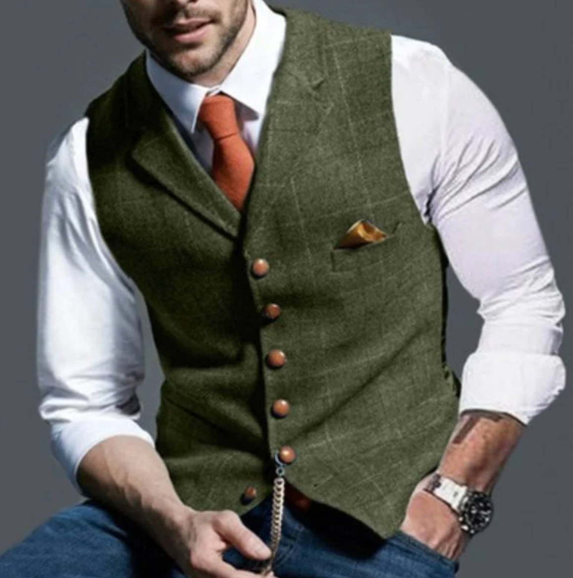 Anzugweste für Herren - Elegante Weste für Hochzeiten und Büro