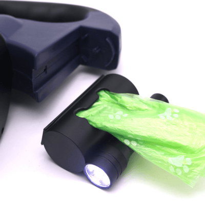 DuoPaw | Multifunktionale doppelte Hundeleine mit integrierter LED-Taschenlampe