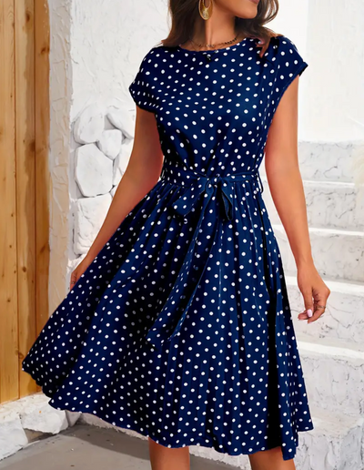 Retro chic  - schönes vintage polka kleid für den frühling/sommer
