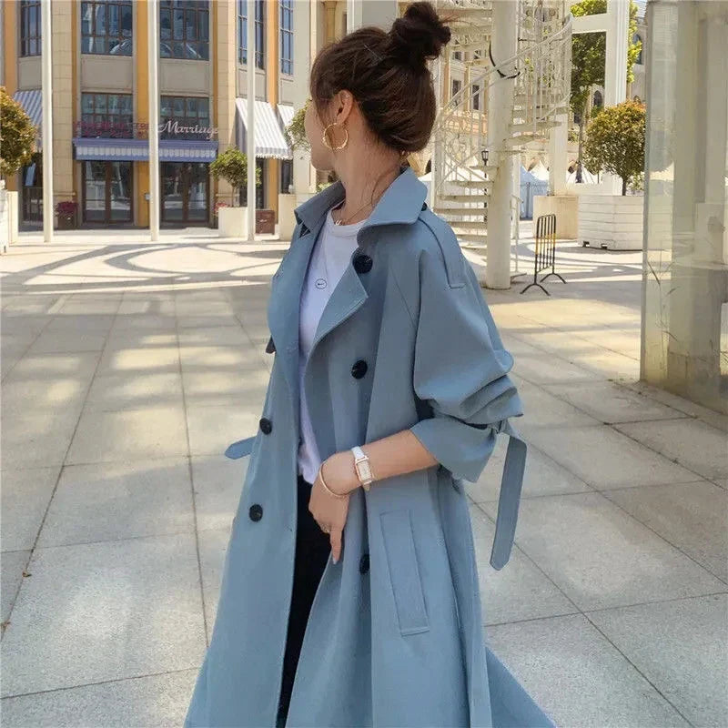Heidi-Mode | Trendy doppelreihiger Trenchcoat