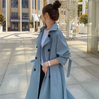 Heidi-Mode | Trendy doppelreihiger Trenchcoat