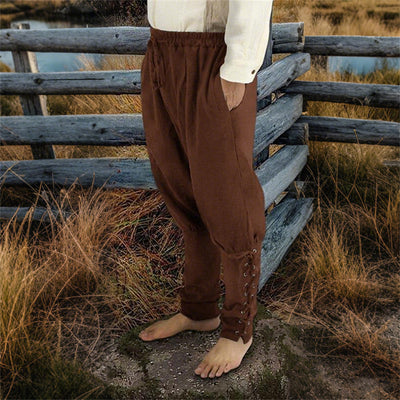 Renaissance Style Strap Design Pants