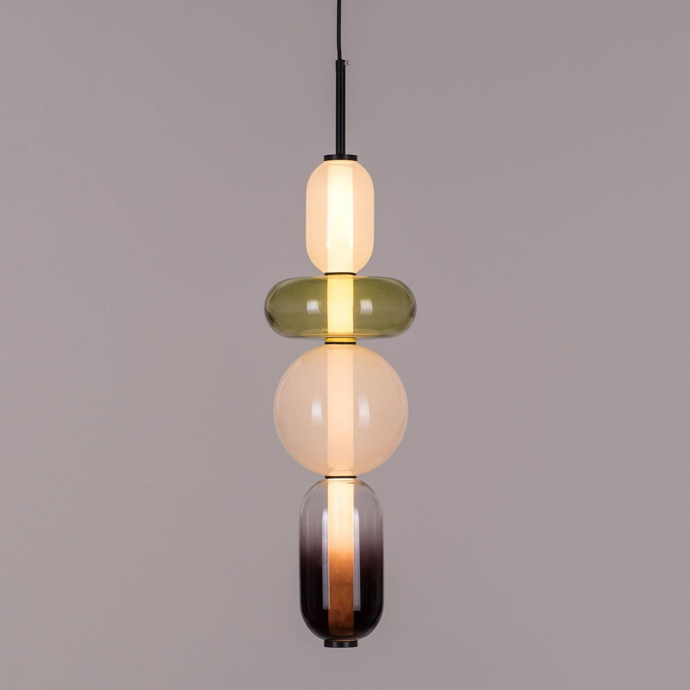 LumiSphere Light - Modern Colored Glass LED Pendant Light