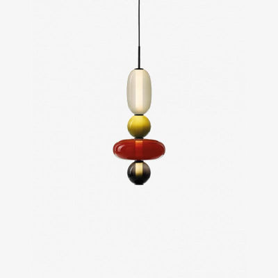 LumiSphere Light - Modern Colored Glass LED Pendant Light
