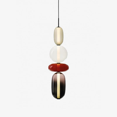 LumiSphere Light - Modern Colored Glass LED Pendant Light