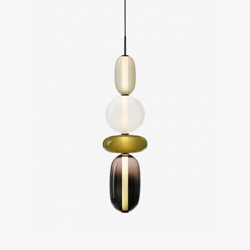 LumiSphere Light - Modern Colored Glass LED Pendant Light