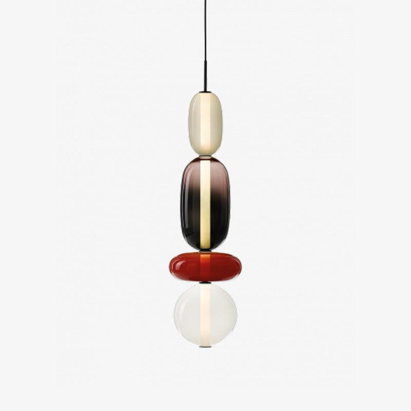 LumiSphere Light - Modern Colored Glass LED Pendant Light
