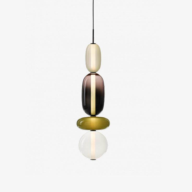 LumiSphere Light - Modern Colored Glass LED Pendant Light