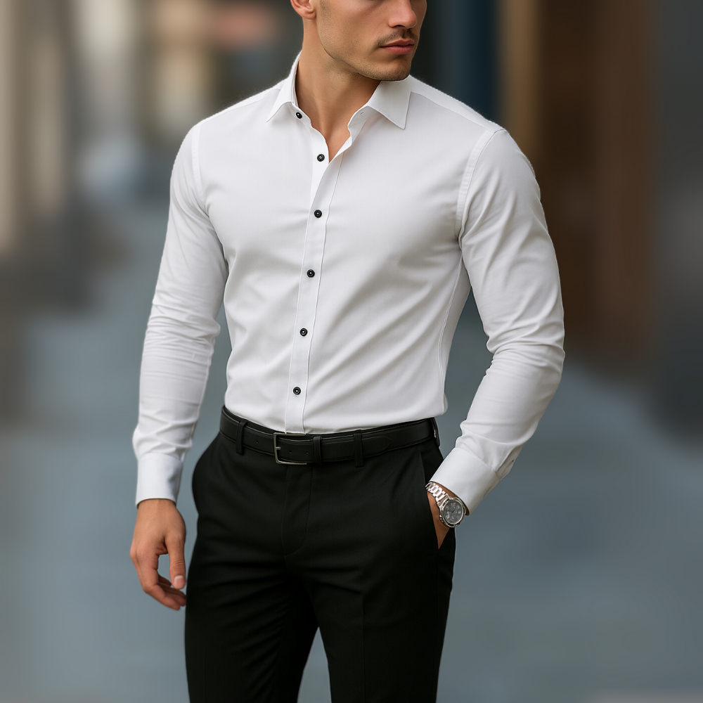 Hemd für Herren - Slim Fit Businesshemd mit Stretch