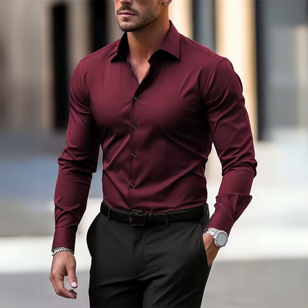 Hemd für Herren - Slim Fit Businesshemd mit Stretch