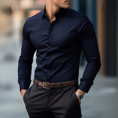Hemd für Herren - Slim Fit Businesshemd mit Stretch