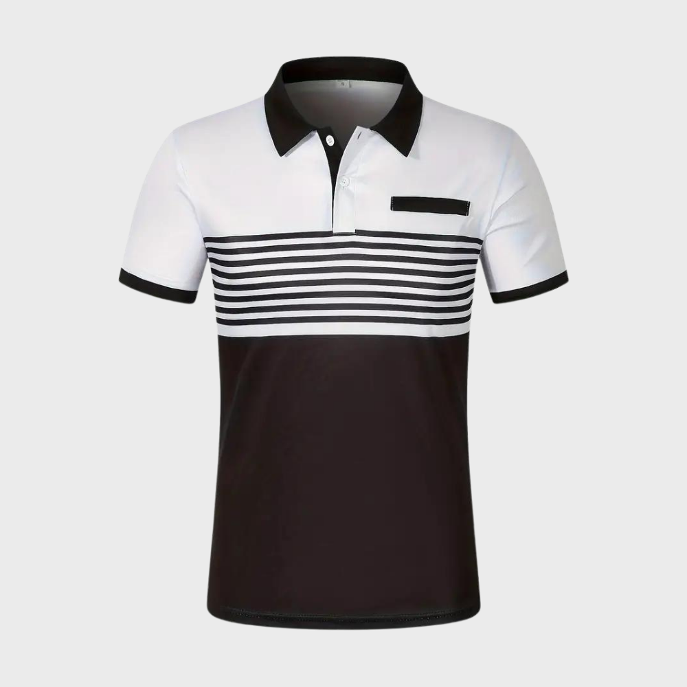 Poloshirt für Herren - Lässiges Gestreiftes Polo für Sommer