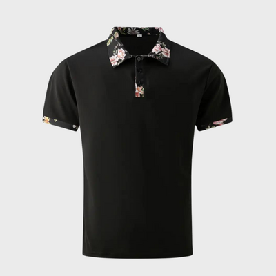 Poloshirt für Herren - Polo mit tropischem Print für Sommer