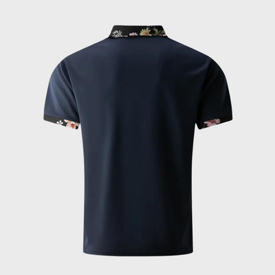 Poloshirt für Herren - Polo mit tropischem Print für Sommer