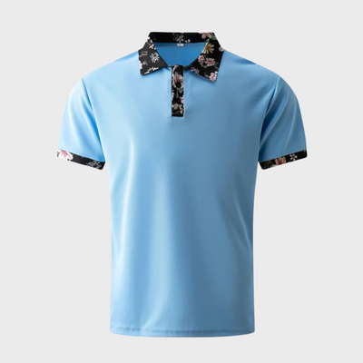 Poloshirt für Herren - Polo mit tropischem Print für Sommer