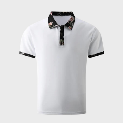Poloshirt für Herren - Polo mit tropischem Print für Sommer