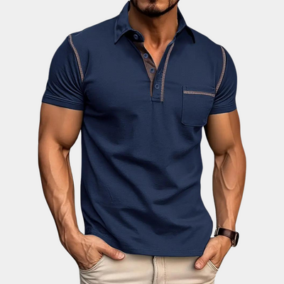 Poloshirt für Herren - Stilvolles Poloshirt mit kurzen Ärmeln für Sommer