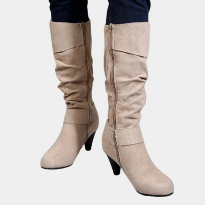 Heidi-Mode | Elegante Stiefel Mit Spitze Und Reißverschluss