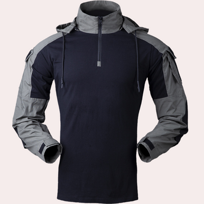Übergangsjacke für Herren - Wasserdichte Camo Outdoorjacke mit Kapuze