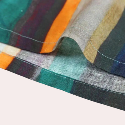 Heidi-Mode | Retro Gestreifter Maxi Rock